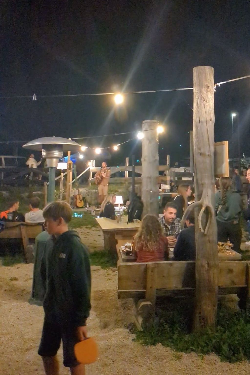 Live music at the campsite bar