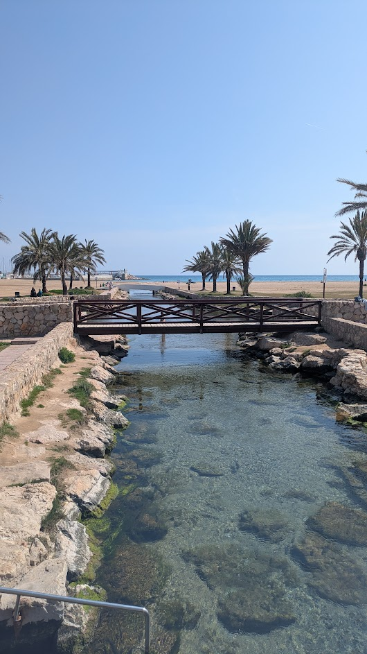 Clear water of the hot spring